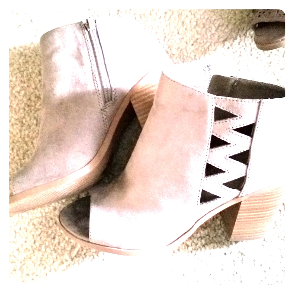 Soda Brand Open Toe Bootie